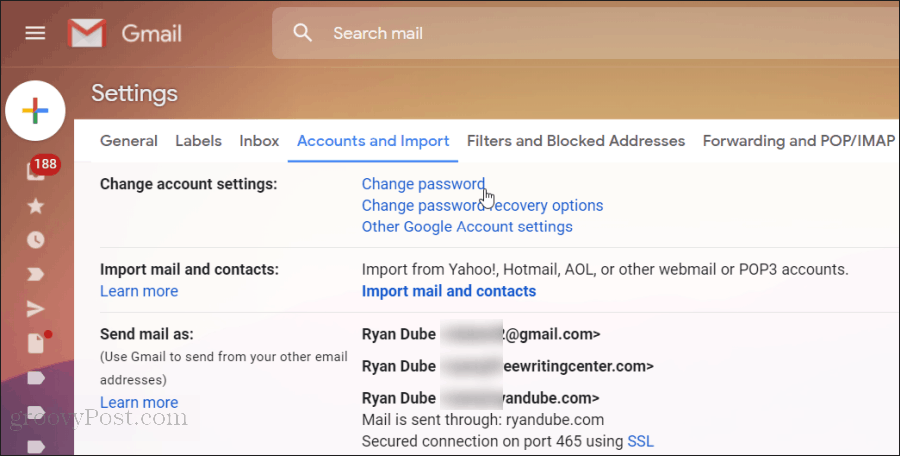 gmail-salasanan nollaaminen