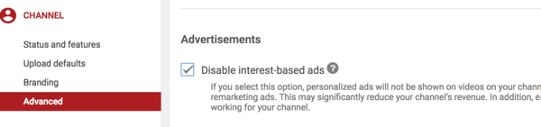 Kuinka perustaa YouTube-mainoskampanja, vaihe 36, vaihtoehto estää tiettyjen videoiden sijoittelu kilpailijoilta kanavallasi