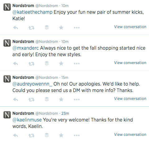 nordstrom Twitter-syöte