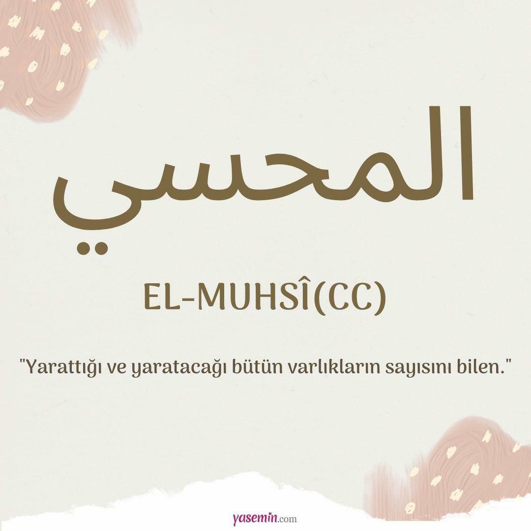 Mitä al-Muhsi (cc) tarkoittaa?