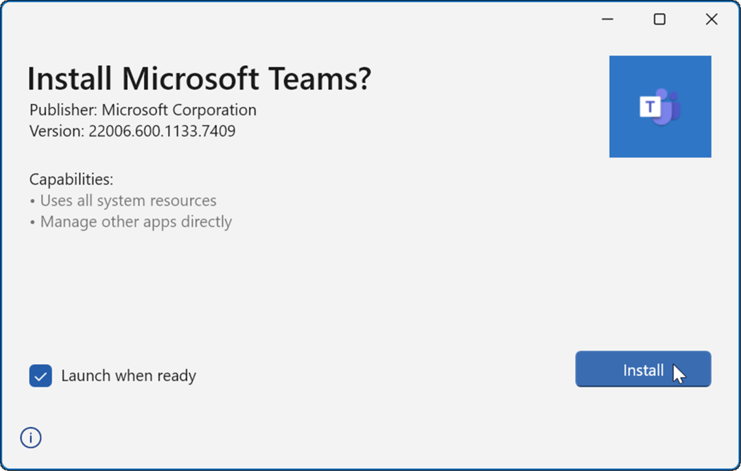 asenna Microsoft Teams ei lataudu
