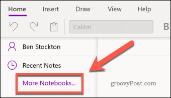 OneNote More Notebooks -valikkokuvake
