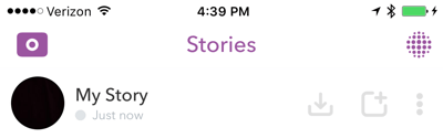 Tallenna koko Snapchat-tarinasi jokaisen päivän lopussa.