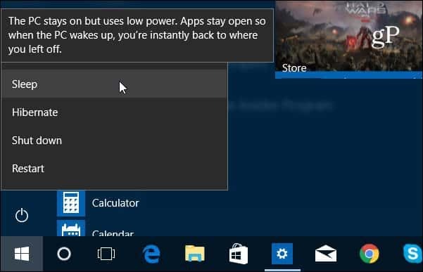 Windows 10 Sammutus, Käynnistä uudelleen, Hibernate ja Sleep Roundup