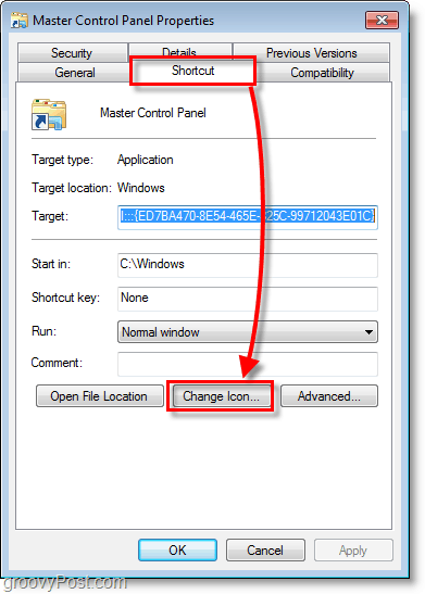 Windows 7 -kuvakaappaus - kuinka muuttaa pikakuvakkeen kuvaketta
