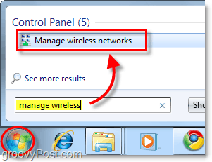 hallita langattomia verkkoja Windows 7: ssä