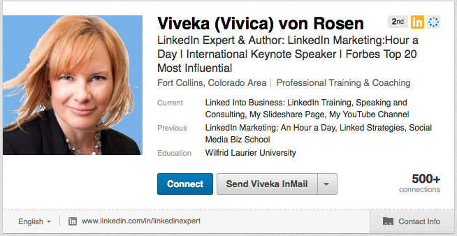 viveka von rosen linkedin -profiili