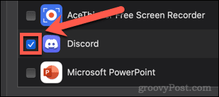 discord-näytön tallennusoikeudet mac