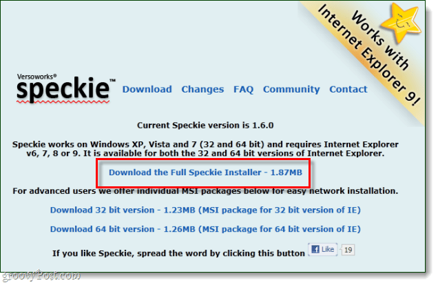 Lisää oikeinkirjoituksen tarkistus Internet Explorer 9: ään Speckien avulla