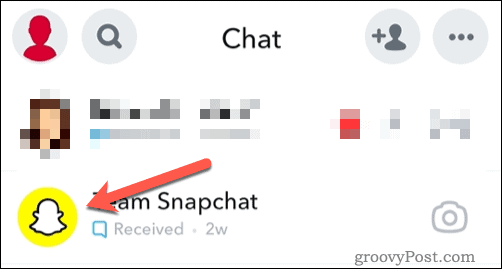 Avaa ystäväkuvake Snapchatissa