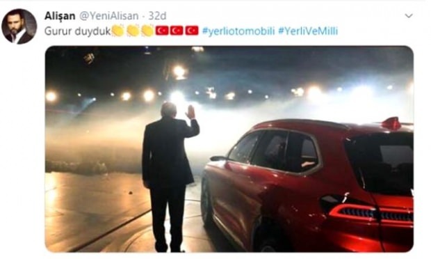 Presidentti Erdoganin kotimaan autojen jakaminen järkytti sosiaalista mediaa! Seuraajien lukumäärän kasvu ...