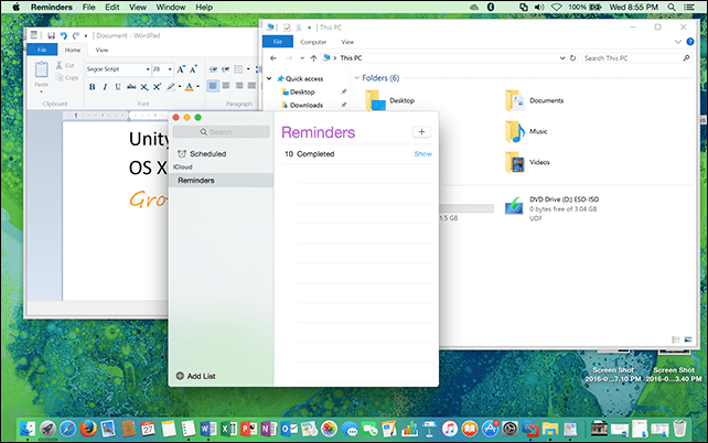 OS X Windows-sovellukset