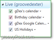 Tuo google-kalenteri Windows Liveen