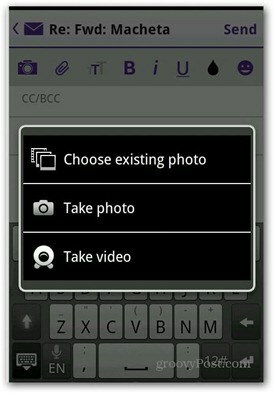 Yahoo Mail Android lisää valokuvavideon