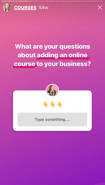 Instagram-tarina Kysymykset-tarralla