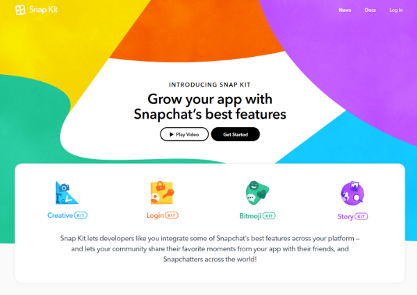 Snap Inc. esitteli Snap Kitin, täysimittaisen kehittäjäpaketin, jonka avulla sovellusten valmistajat voivat tuoda joitain Snapchatin parhaita osia sovelluksiinsa.