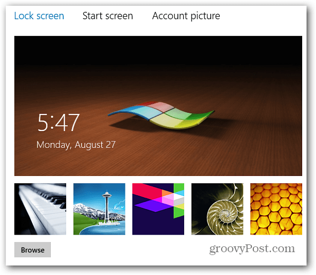 Kuinka mukauttaa Windows 8 -lukitusnäyttö