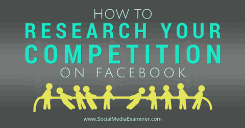 tutkia kilpailua Facebookissa