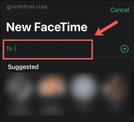 uusi facetime-kontakti