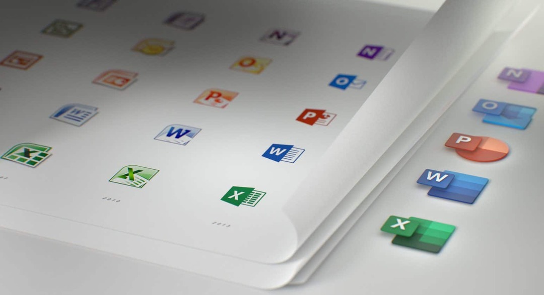 Uudet Office 365 -kuvakkeet