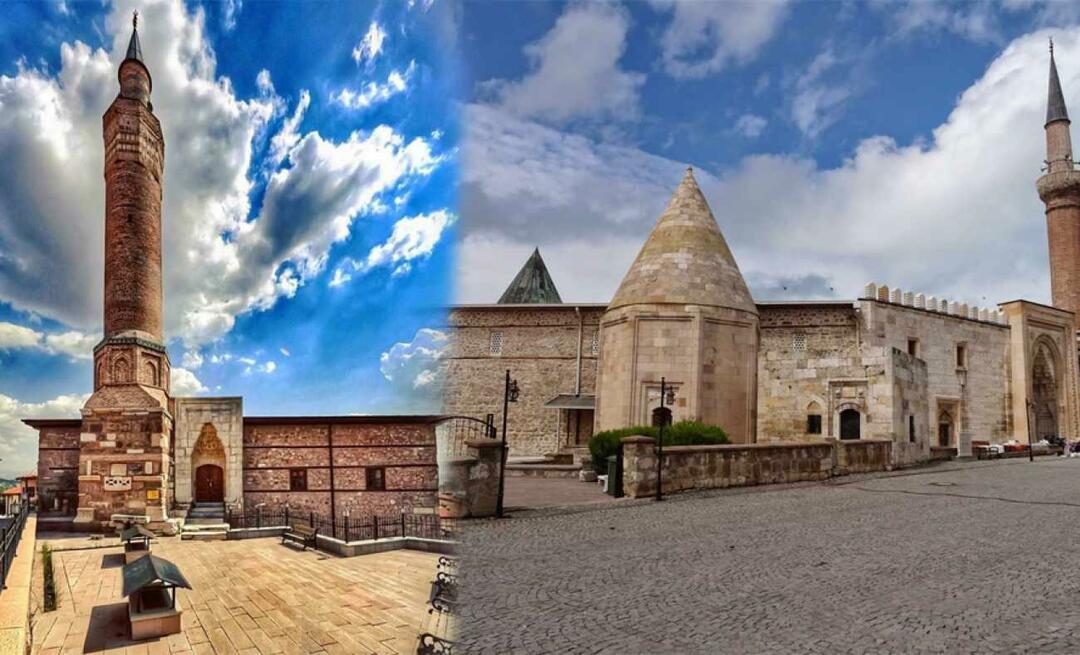 Unescon maailmanperintöluetteloon kuuluvat moskeijat Ankarasta ja Konyasta. Arslanhanen moskeija ja Eşrefoğlun moskeija