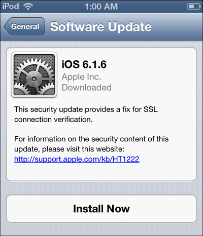 iOS 6 -päivitys