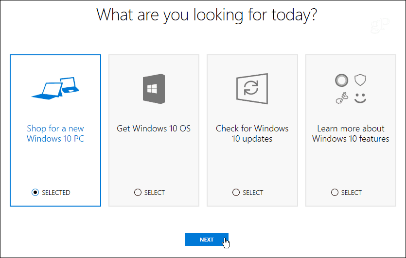 Microsoft käynnistää sivuston, jonka avulla voit valita seuraavan Windows 10 -tietokoneesi