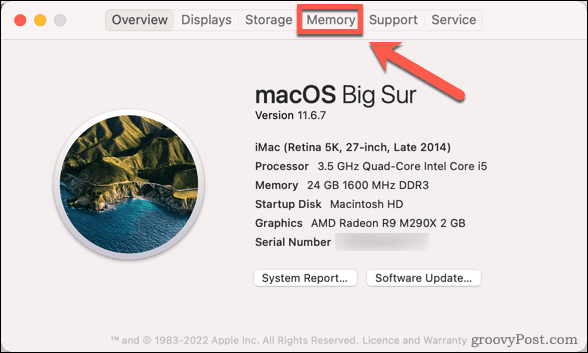 mac-muisti-välilehti