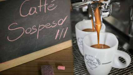 Mitä kahvin ripustaminen tarkoittaa? Caffé Sospeso: napolilainen perinne kahvin ripustamiseen