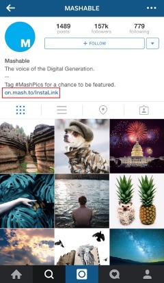 Kannusta käyttäjiä napsauttamaan linkkiä, joka vie heidät Instagram-valokuvaan liittyvään artikkeliin.