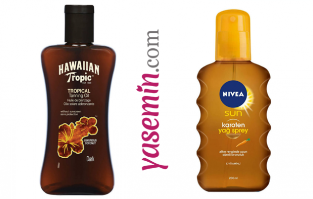 HAWAIIAN TROPIC Sun Oil Coconut F0 200ml & NIVEA Sun aurinkovoide & Bronzer Spray Spf 50 200ml
