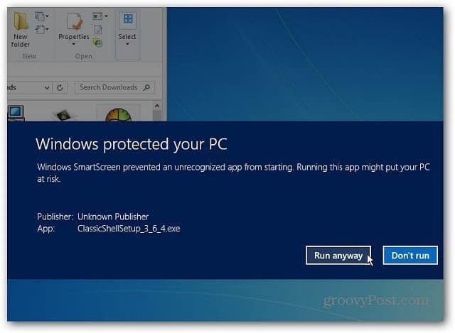 Kuinka poistaa Windows 8 SmartScreen käytöstä