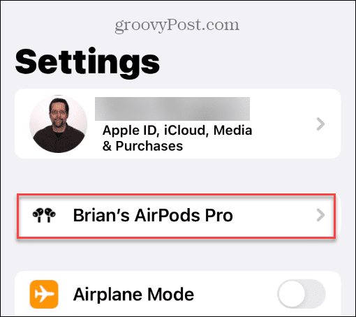 Käytä tilaääntä Apple AirPodsissa