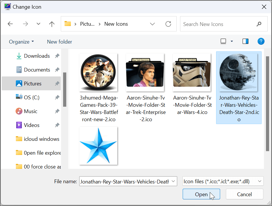 Mukauta Windows 11 -järjestelmäkuvakkeita