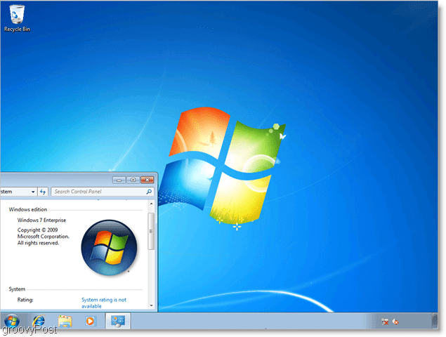 Windows 7 -yritys, käynnissä kuin vhd