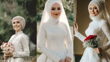 Morsiamen pääpantamallit vuonna 2019 hijab-muodissa 