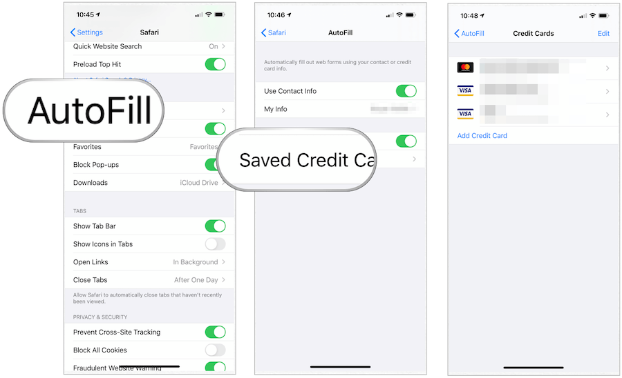 iOS-luottokortti