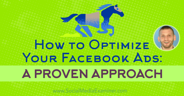 Kuinka optimoida Facebook-mainoksesi: todistettu lähestymistapa, joka sisältää Azriel Ratzin oivalluksia sosiaalisen median markkinointipodcastissa.