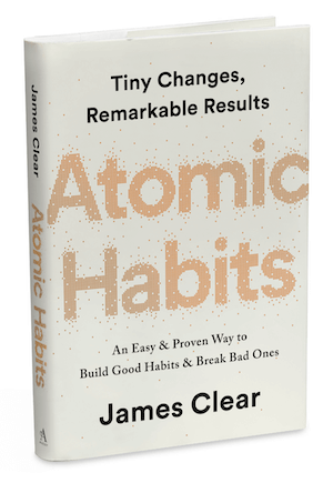 James Clearin kirjan kansi Atomic Habitsille