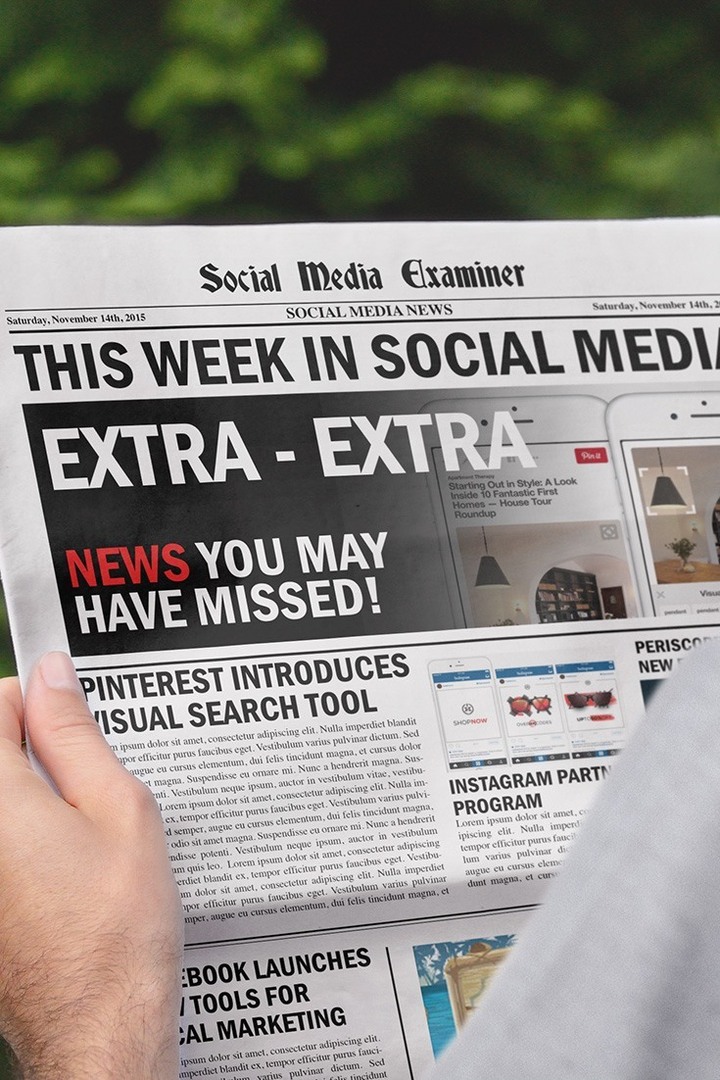 Pinterest käynnistää visuaalisen haun: tällä viikolla sosiaalisessa mediassa: sosiaalisen median tutkija