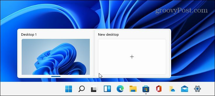 Virtual Desktop -painike Windows 11