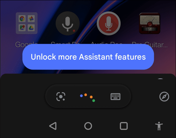 käynnistä Google Assistant