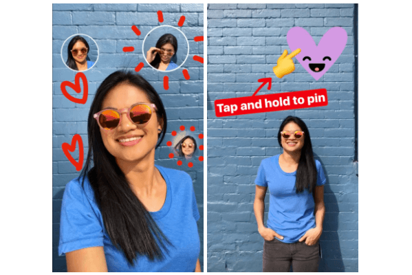 Instagram otti käyttöön uuden ominaisuuden, jota se kutsuu Pinningiksi, jonka avulla käyttäjät voivat muuntaa minkä tahansa valokuvan tai tekstin tarraksi Instagram-tarinoiden videoihin tai kuviin, jopa selfieen.