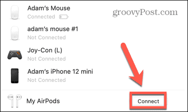mac connect airpodit